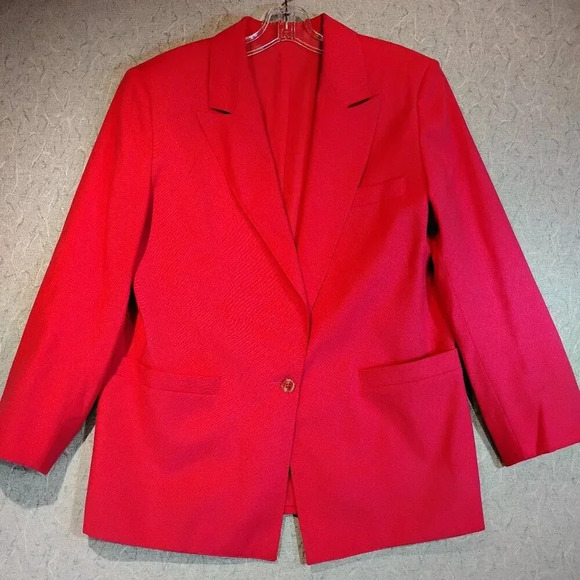 Impromptu Women's Hot Pink Long Sleeve Suit Coat Blazer CK  MEASUREMENTS - Picture 1 of 12